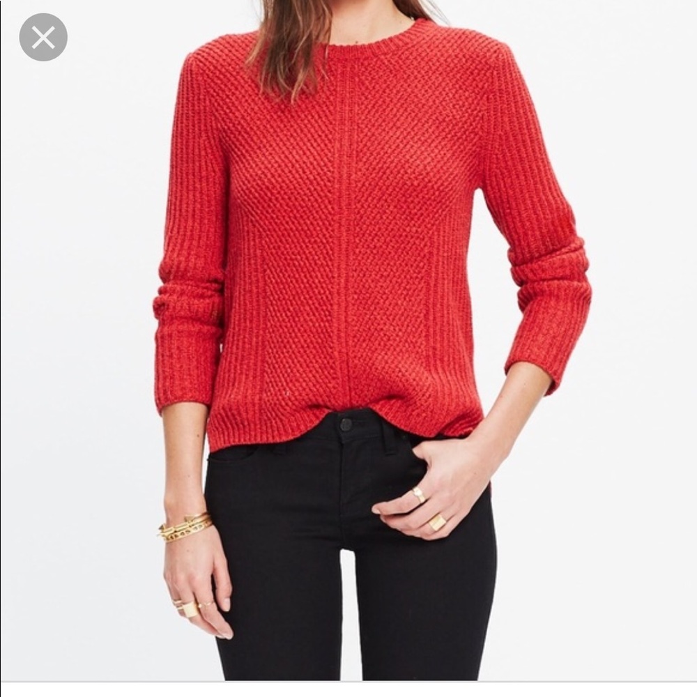 Madewell Hexcomb Texture Sweater